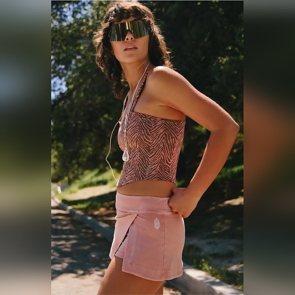 FP Movement by Free People Hot Shot Mini Skort In Blush, NWT - Picture 4 of 10